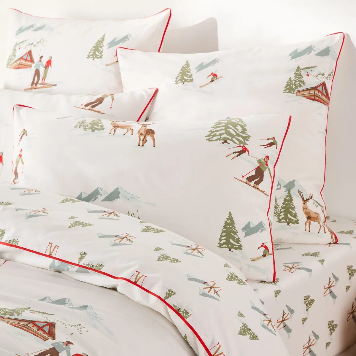 Drap Housse Percale Coton Bonnet 30 Cm, Alpes — vue 3