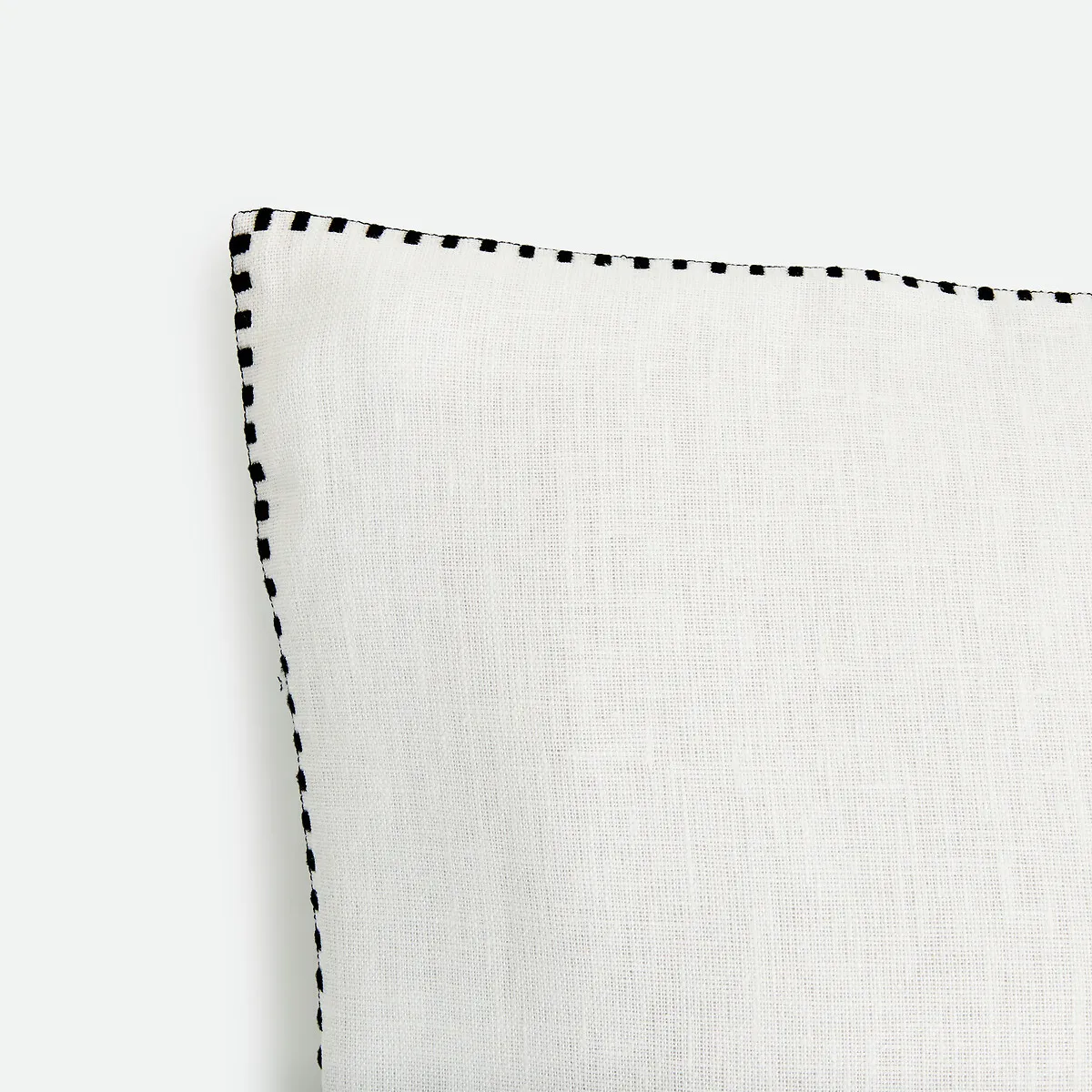 Housse De Coussin Unie, En Lin, ELBA — vue 3