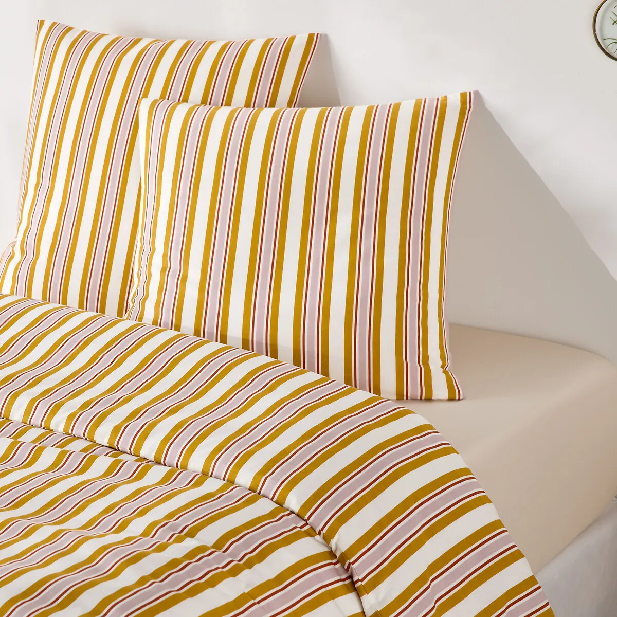 Parure De Lit 30% De Coton Recyclé, Taie Carrée, DAIRIS — vue 3