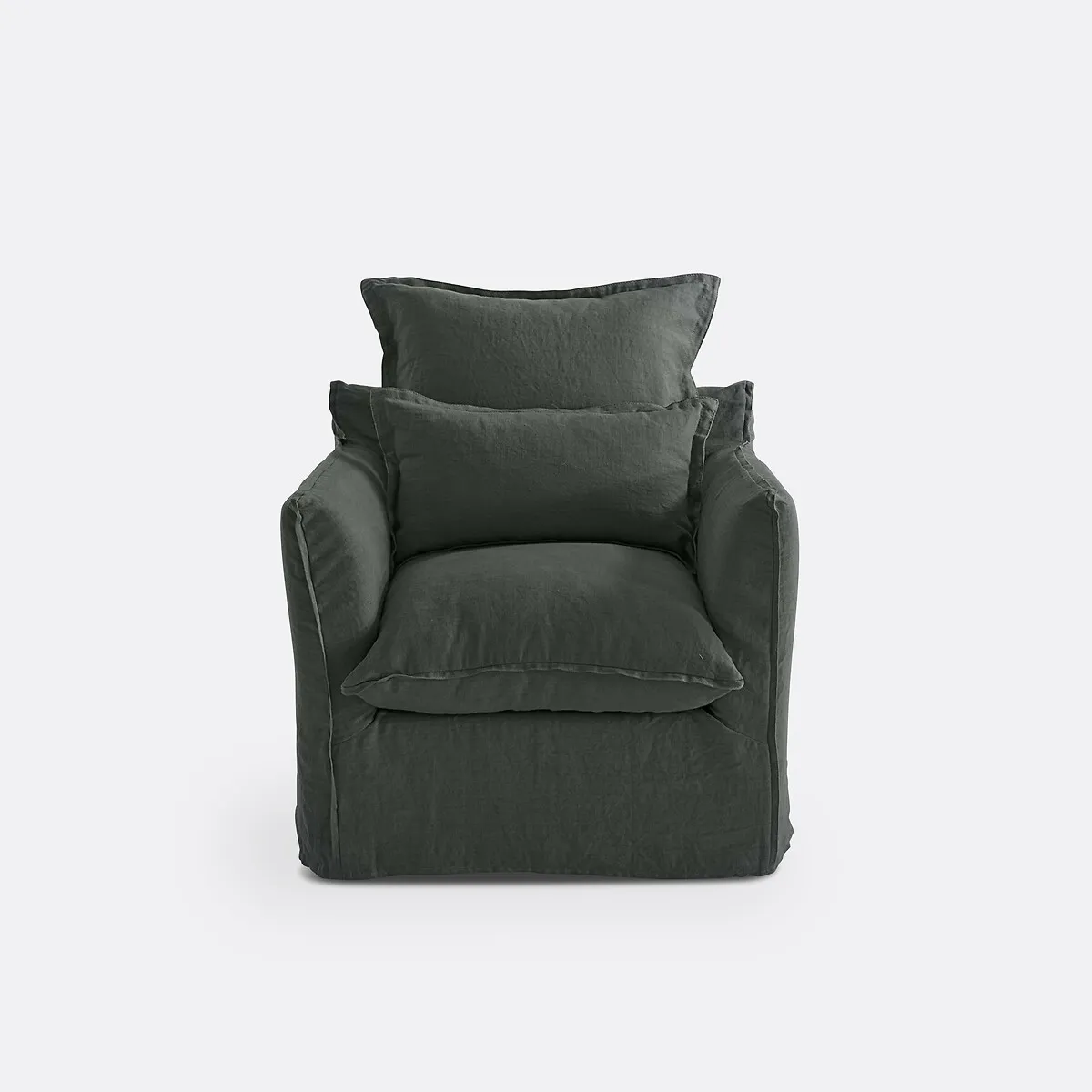 Fauteuil, Déhoussable, En Lin Froissé, ODNA — vue 3