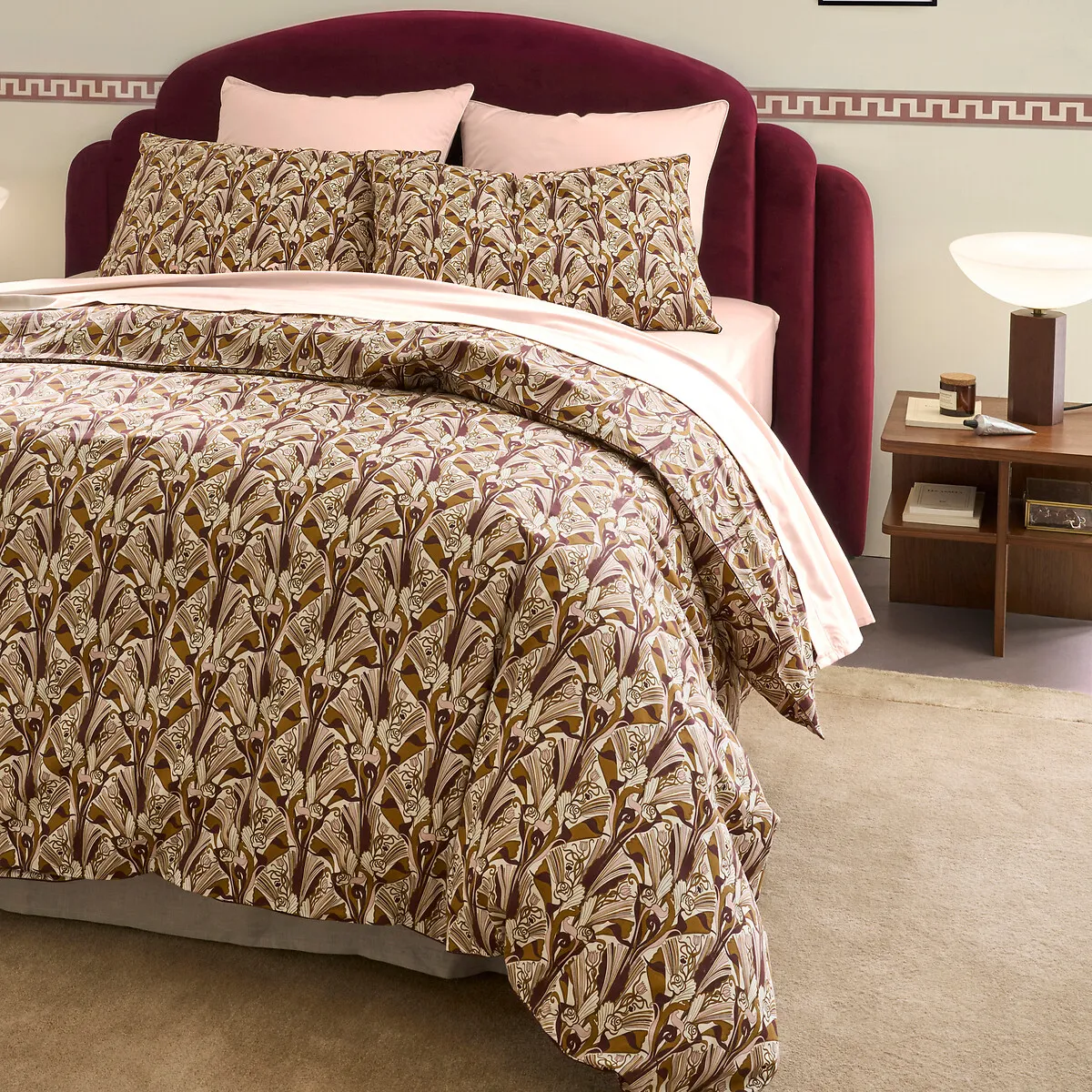 Drap-housse En Satin De Coton, 153 Fils, Bonnet 30 Cm, Opale — vue 3