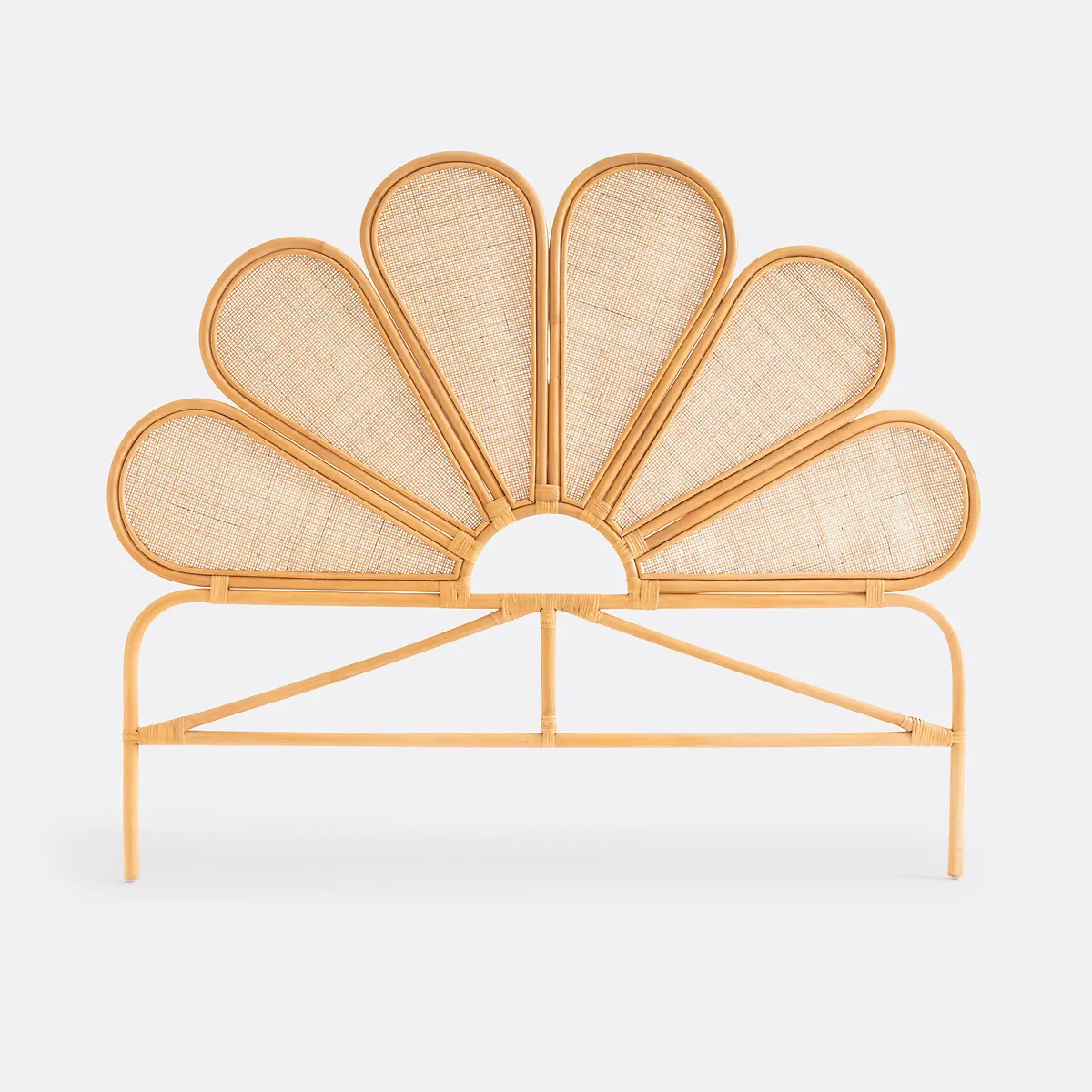 Tête De Lit Vintage En Rotin, Flores — vue 3