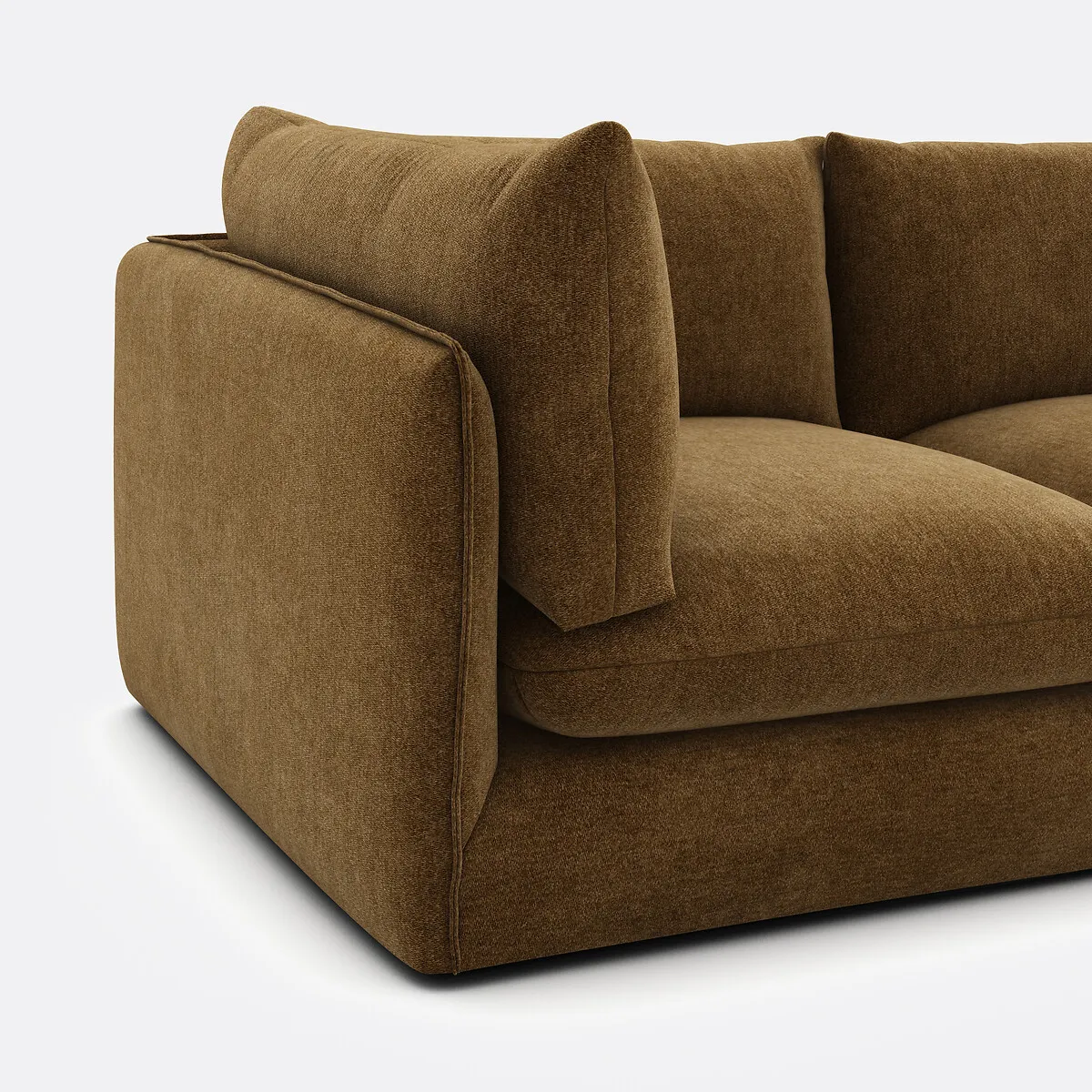 Canapé Droit Modulable, 3 Places, En Polyester Chiné, MALO — vue 3