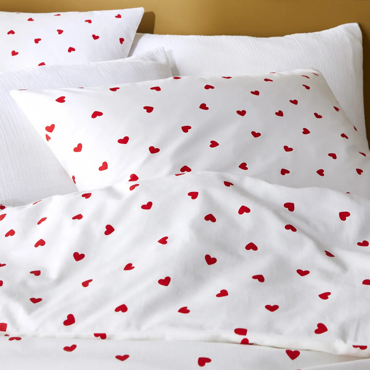 Parure 50% Coton Recyclé, Taie Rect., Scacco Rouge — vue 3