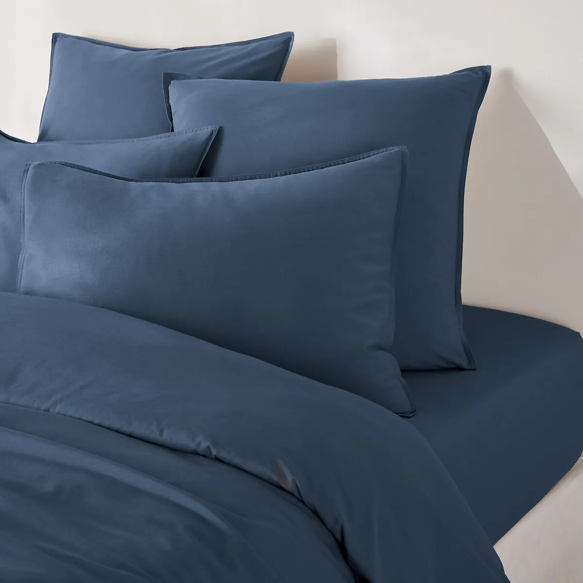 Drap Housse Uni Coton Lavé Bonnet 30cm, Scenario — vue 3