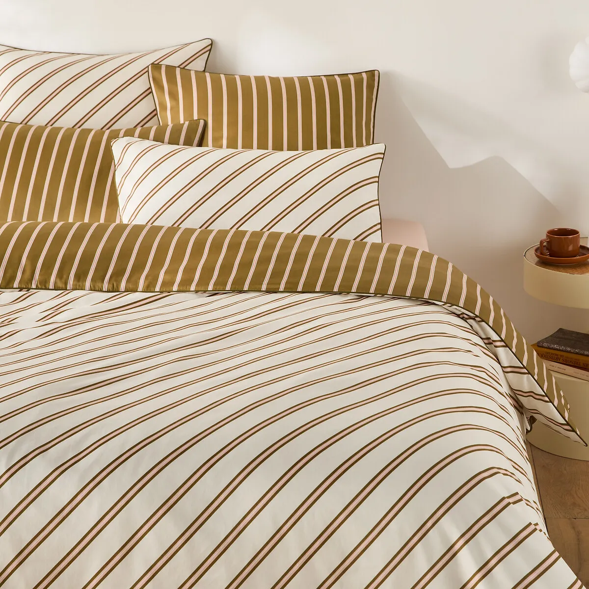 Housse De Couette Satin De Coton, Georgio Absinthe