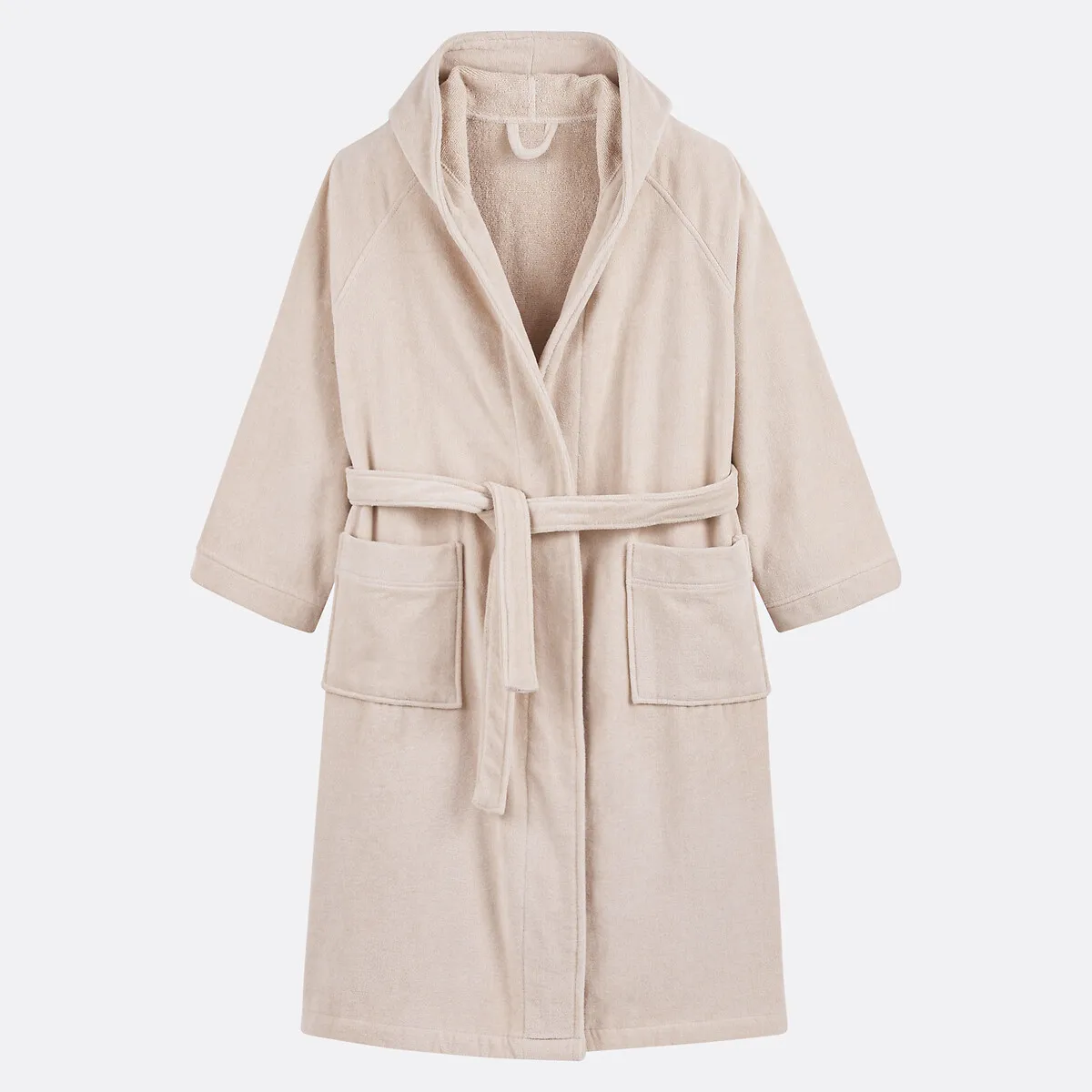 Peignoir Capuche Éponge Velours 450 G/m2, Trizie — vue 3