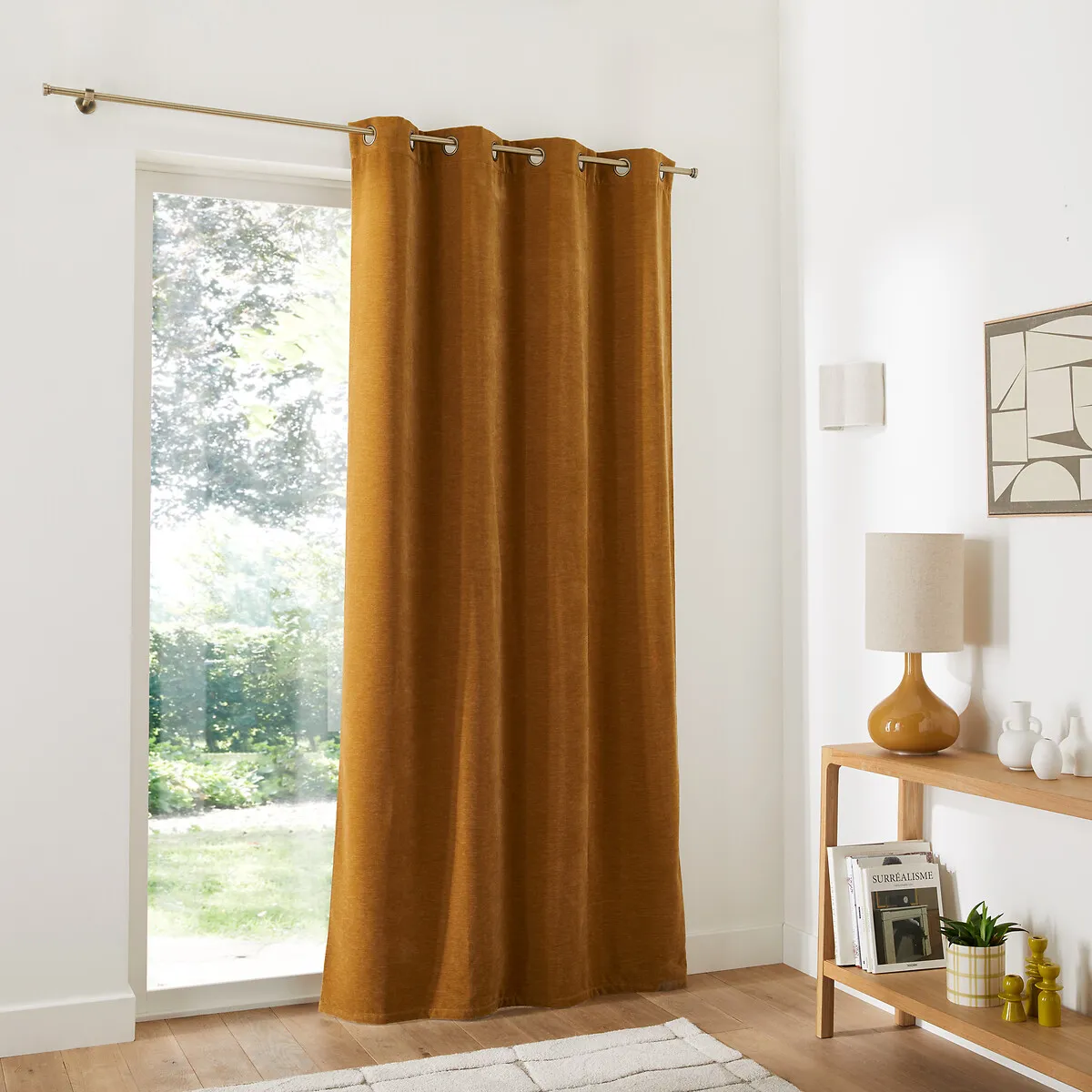 Rideau Chenille Aspect Velours Oeillets, Calda — vue 3