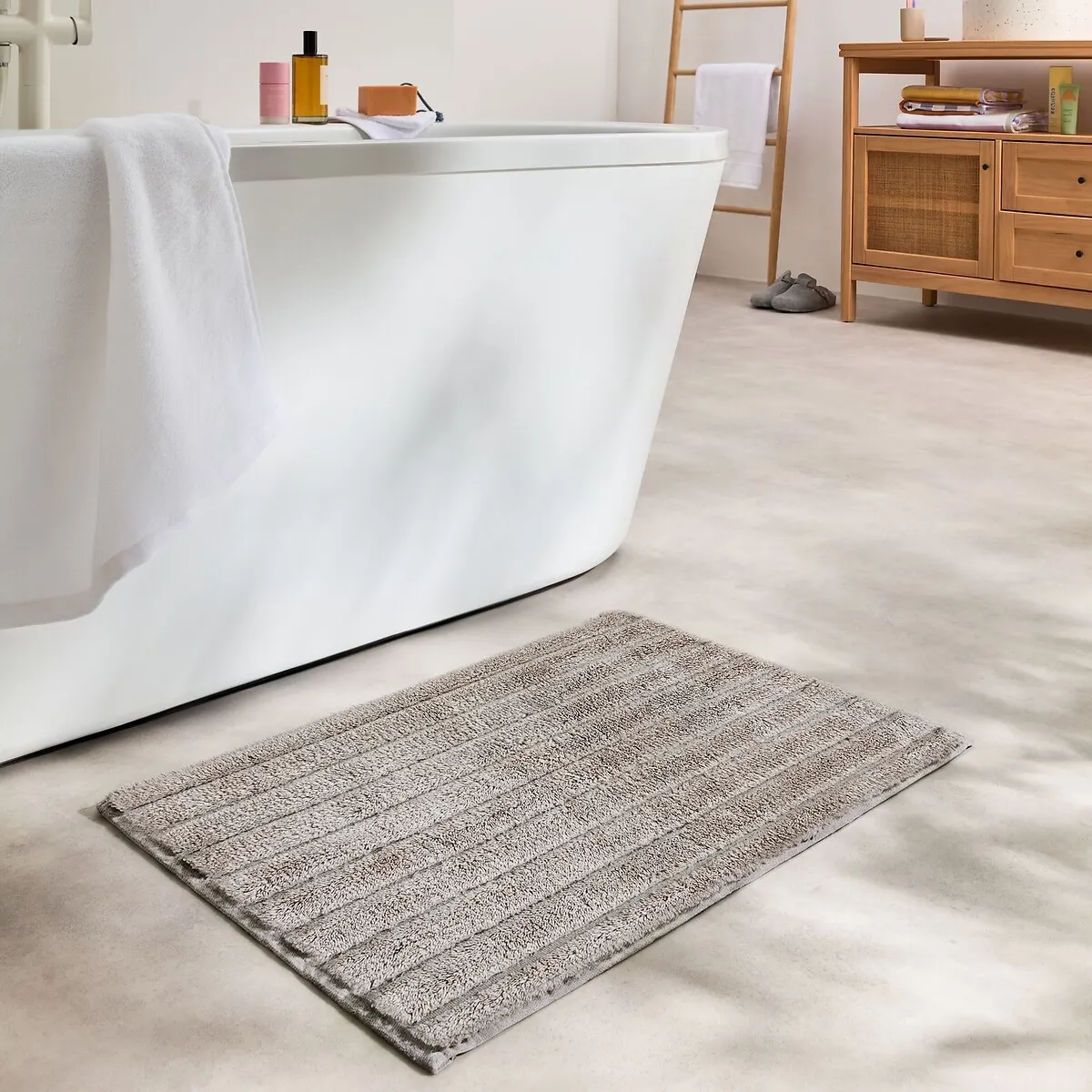 Tapis De Bain Tufté 1100g/m2 En Coton Recyclé, BALTO — vue 3