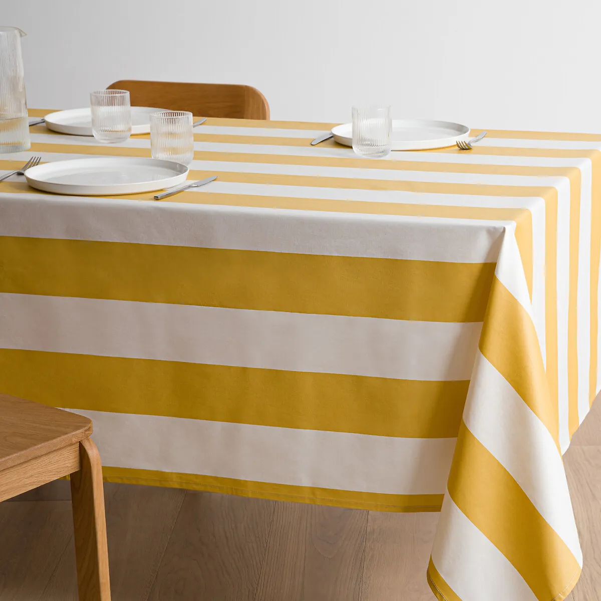 Nappe Rayée Coton Enduit, Hendaye