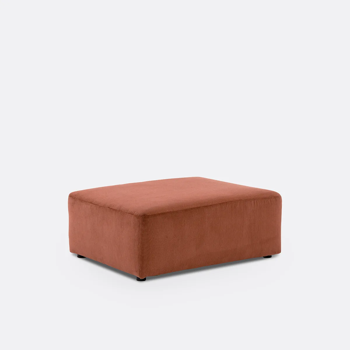 Pouf, En Velours Côtelé Fines Côtes, MONICA — vue 3