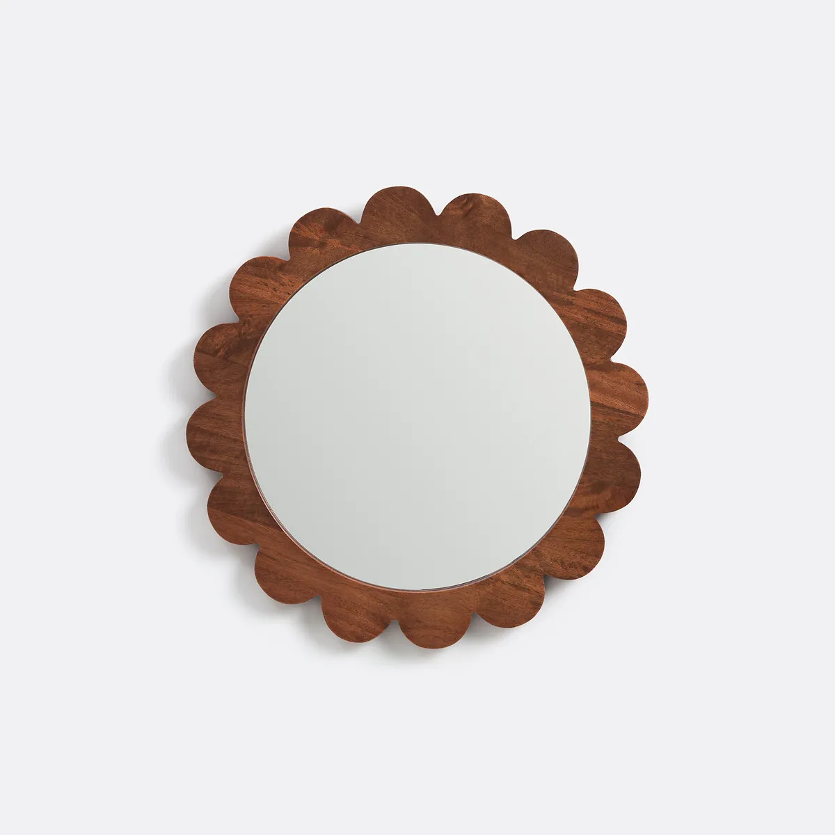 Miroir, En Manguier, Diamètre 39,5 Cm, FLEORA