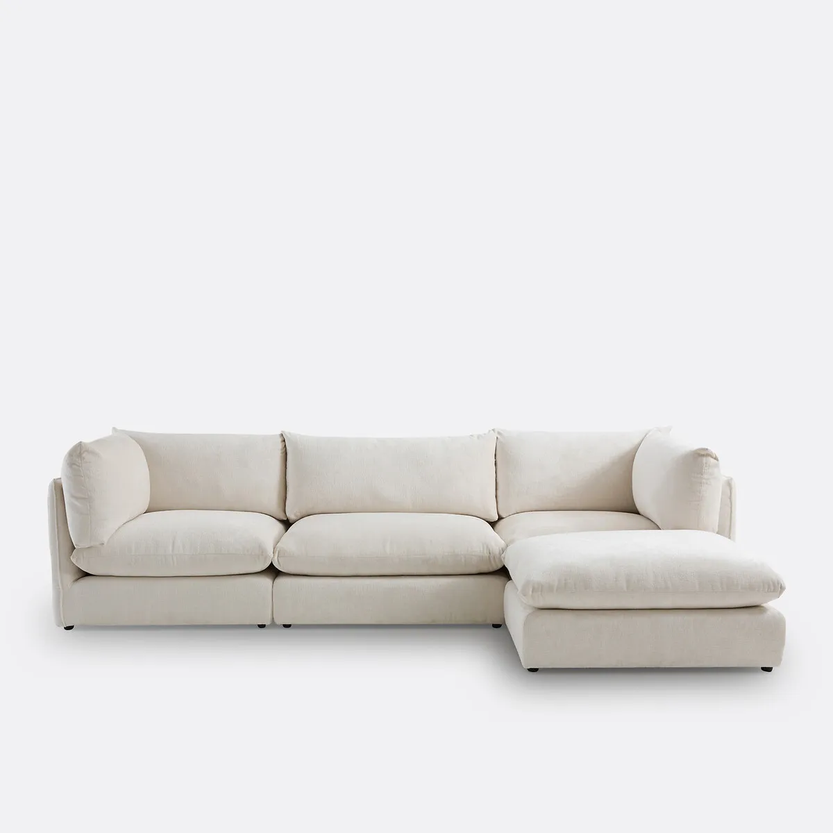 Pouf Modulable, Velours Épais, MALO — vue 3