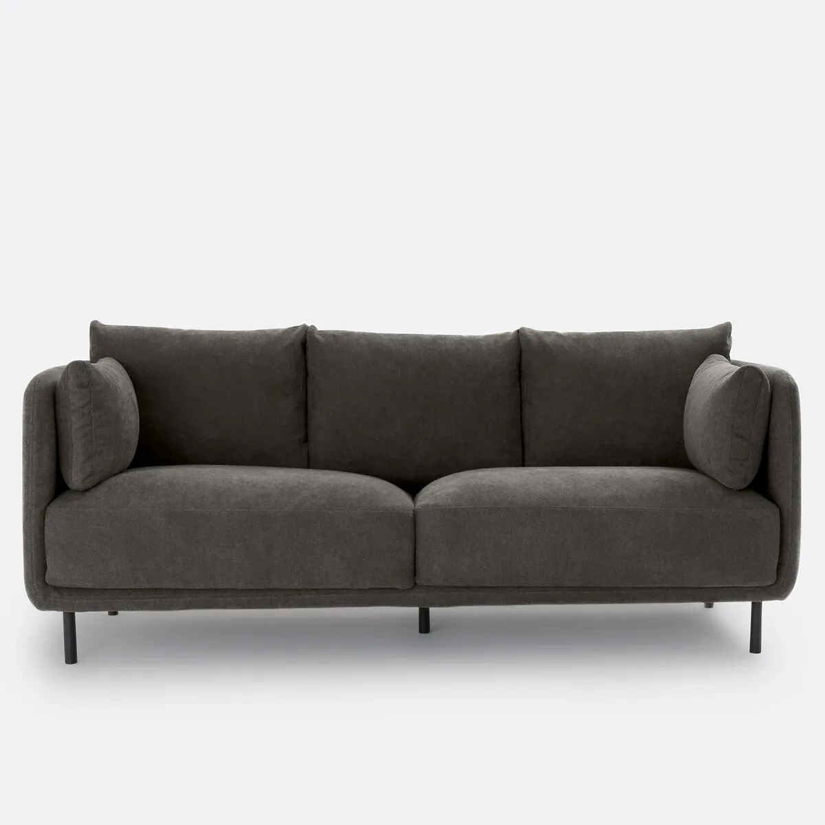 Canapé Droit, 3 Ou 4 Places, En Tissu Texturé, VICTOR — vue 3
