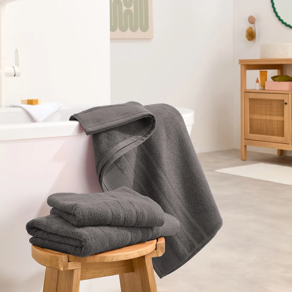 Lot De 2 Serviettes Éponge 600 G/m2, Zavara — vue 3