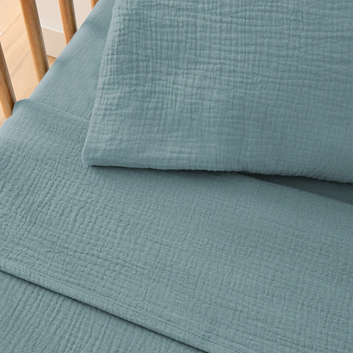 Drap Plat Bébé, En Gaze De Coton, KUMLA — vue 3