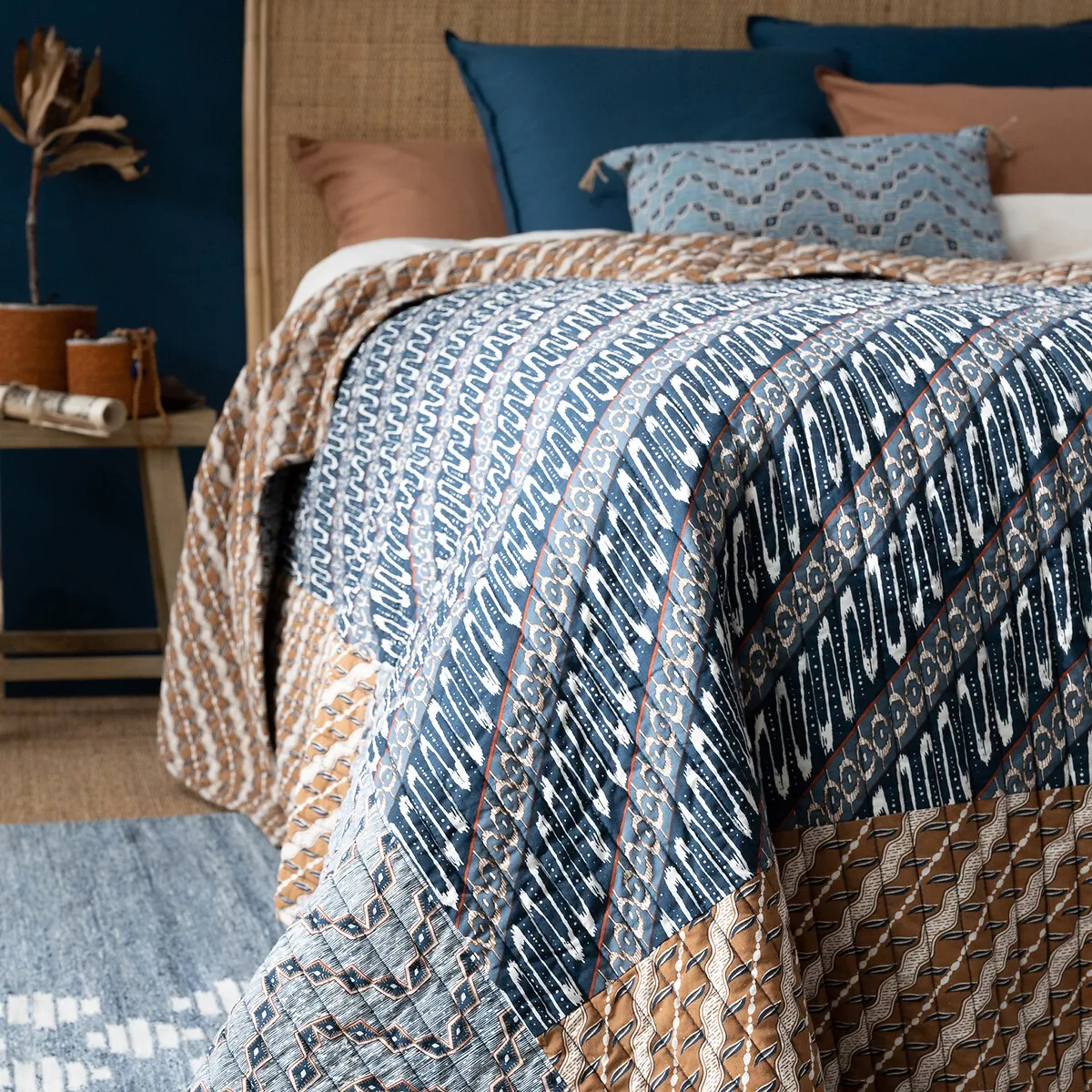 Couvre-lit Kantha Coton Lavé, Midako — vue 3
