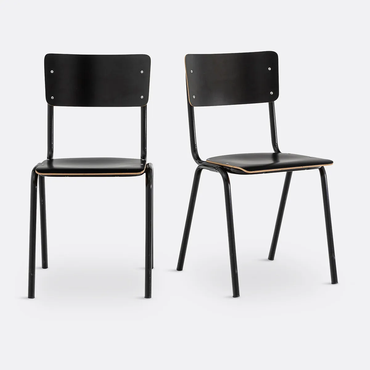 Lot De 2 Chaises D'écolier Empilables, Hiba