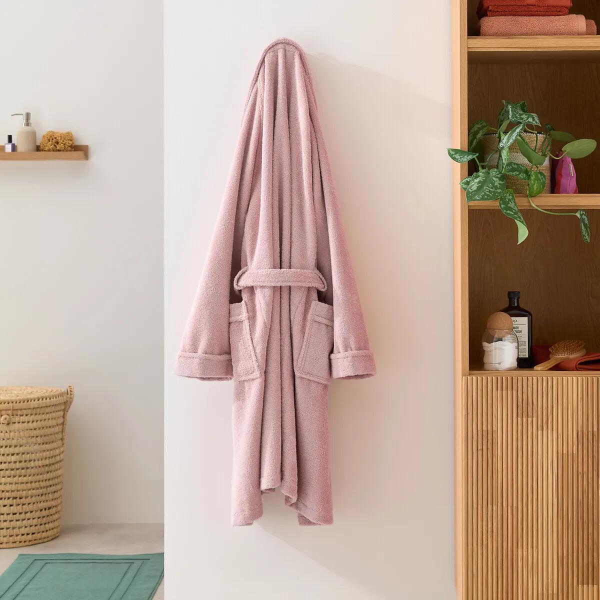 Peignoir Éponge Col Châle Personnalisé, Haxel — vue 3