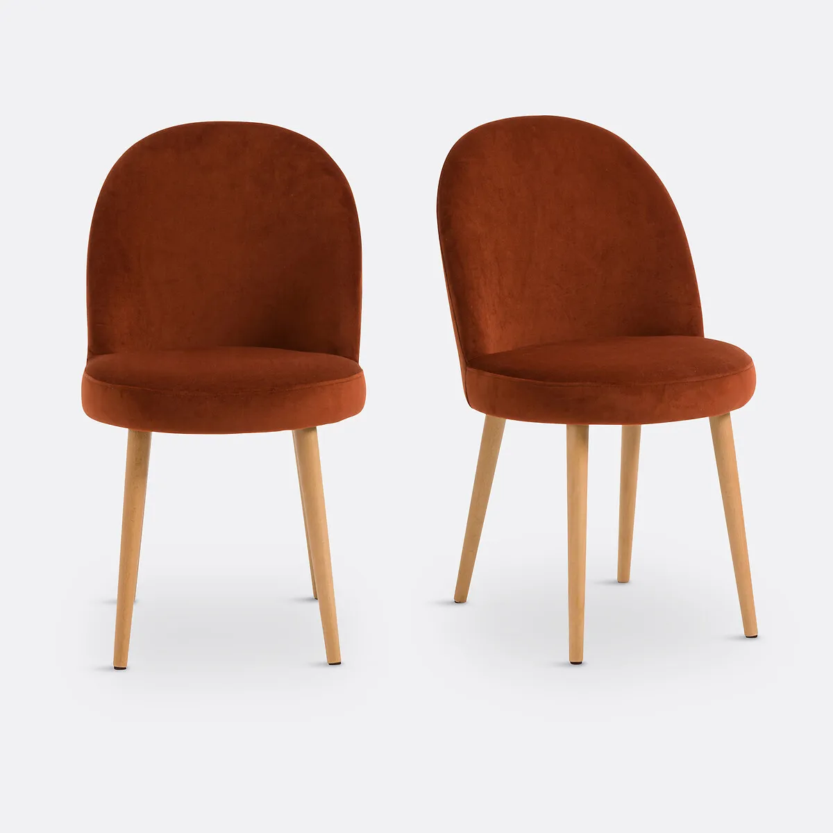 Lot De 2 Chaises Velours, Inès
