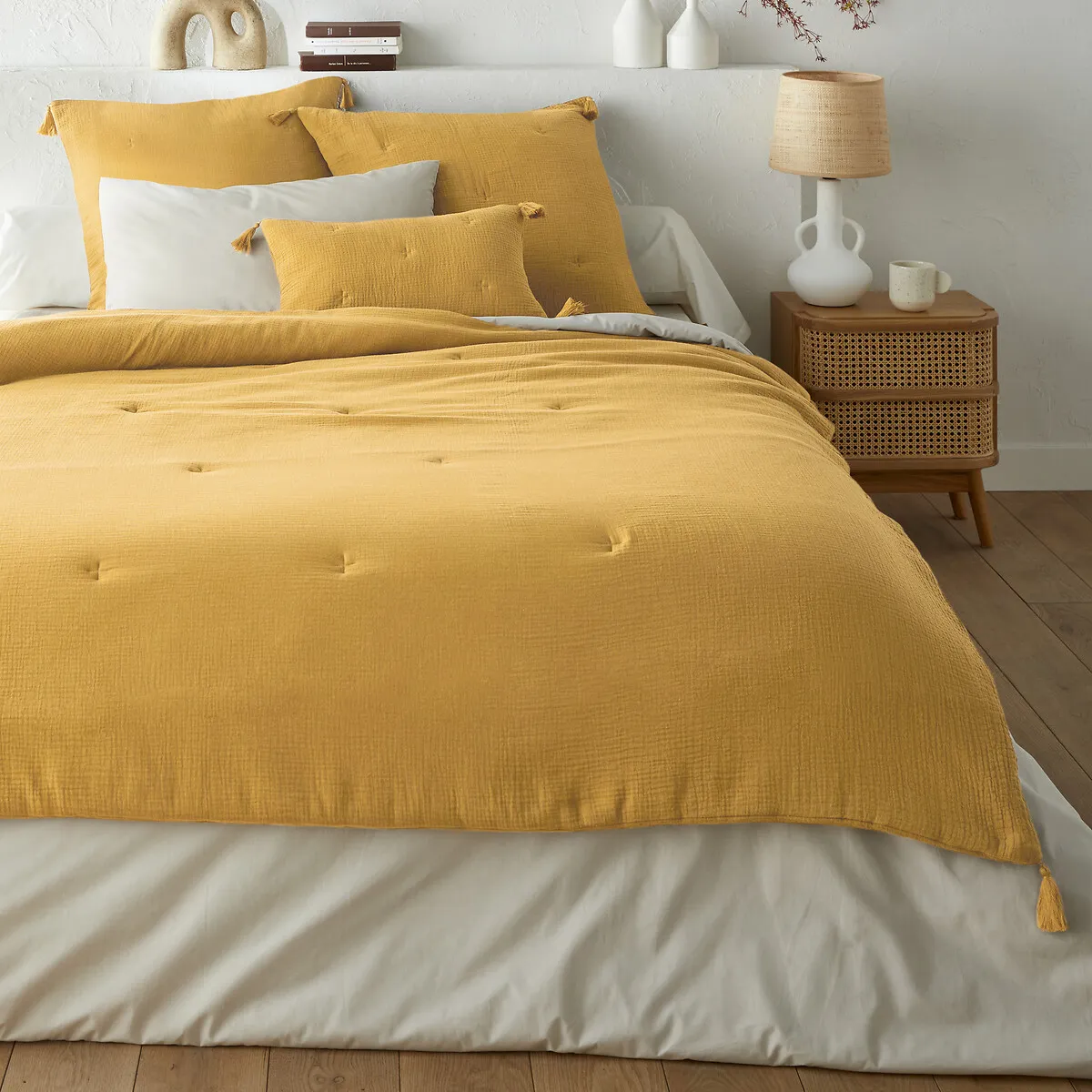 Housse De Coussin Matelassée Gaze De Coton, Kumla — vue 3