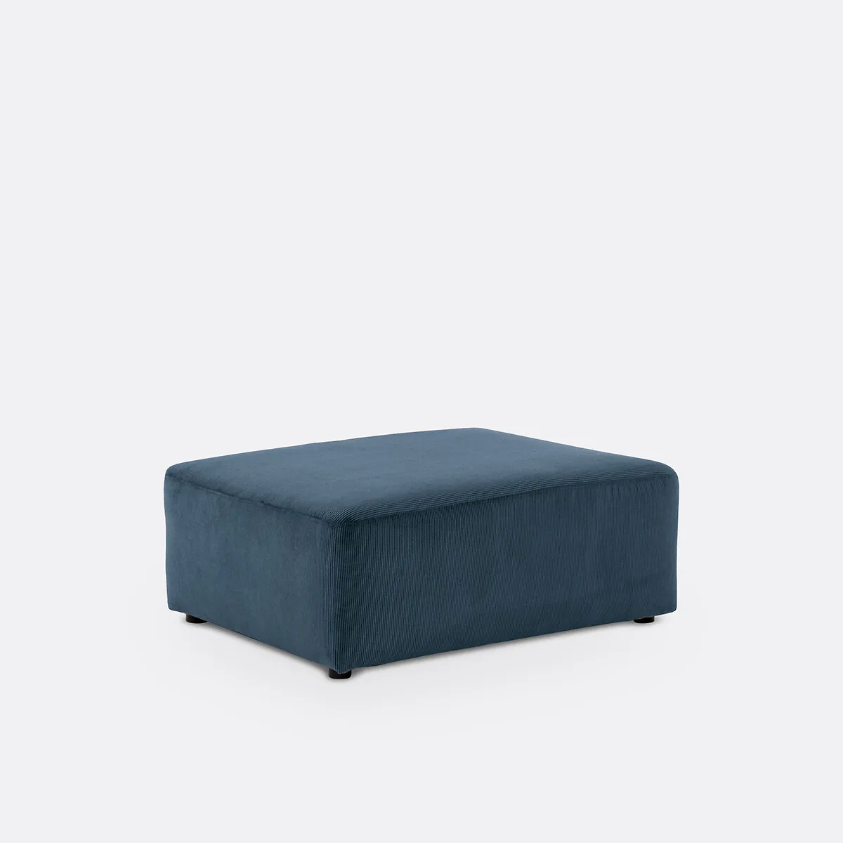 Pouf, En Velours Côtelé Fines Côtes, MONICA — vue 3
