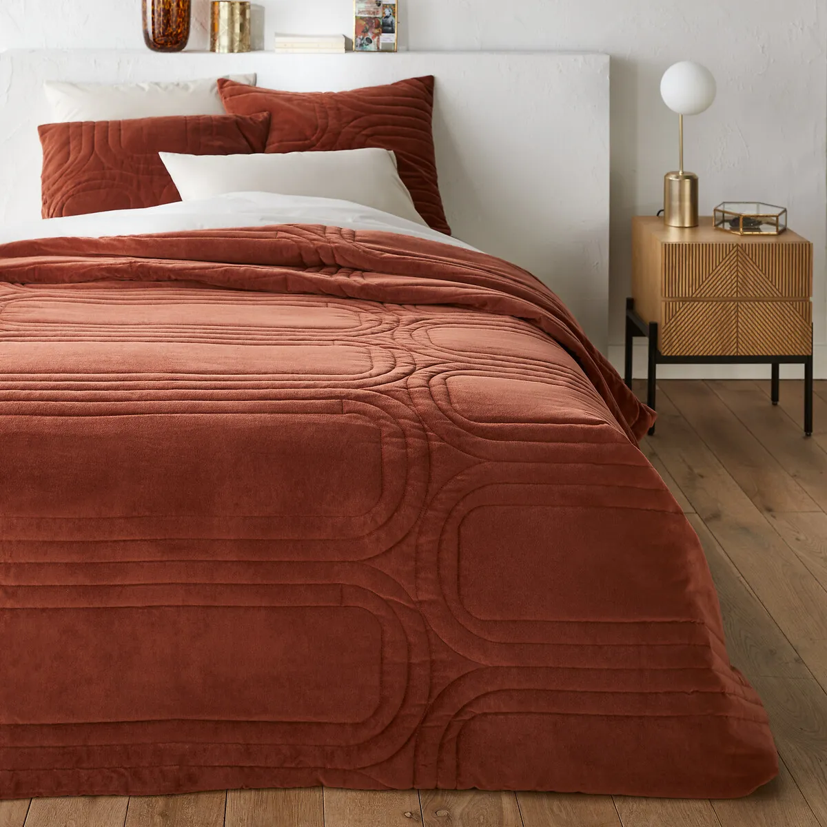 Housse De Coussin Velours Coton 65x65cm, Honorine — vue 3