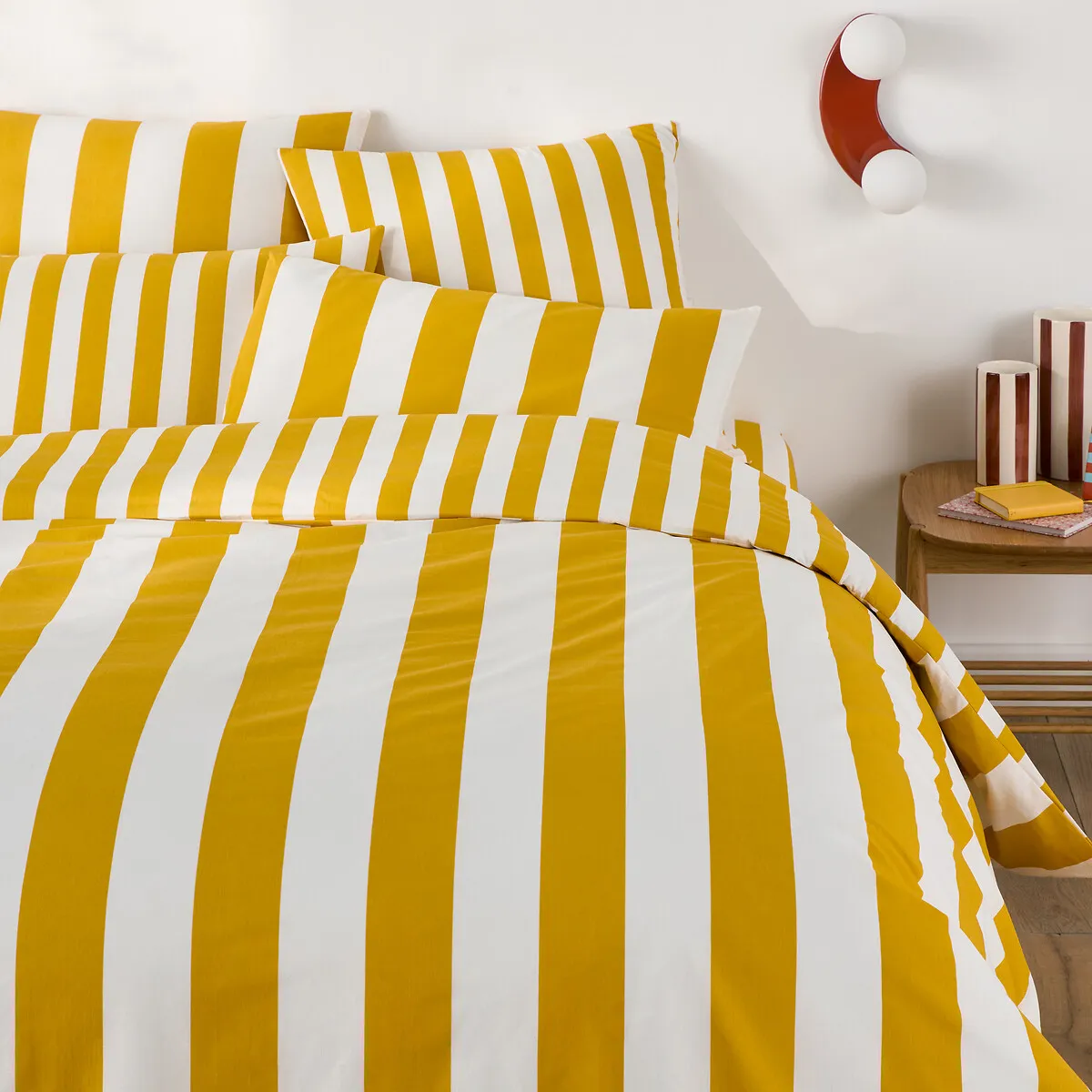 Housse De Couette En Coton, HENDAYE JAUNE