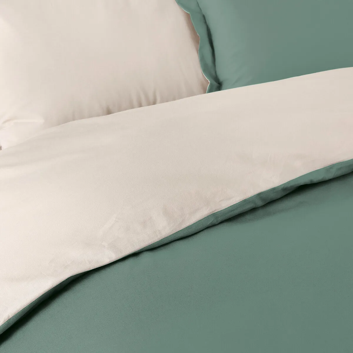 Housse De Couette Coton Bicolore — vue 3