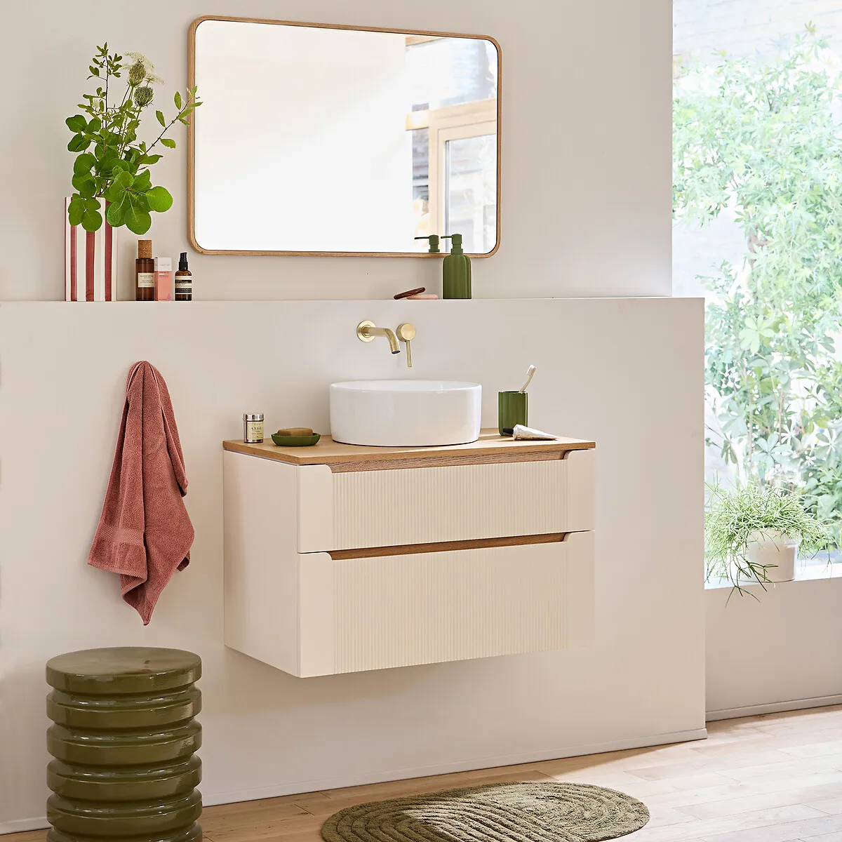 Miroir Plaqué Chêne, 60x90 Cm, Iodus — vue 3
