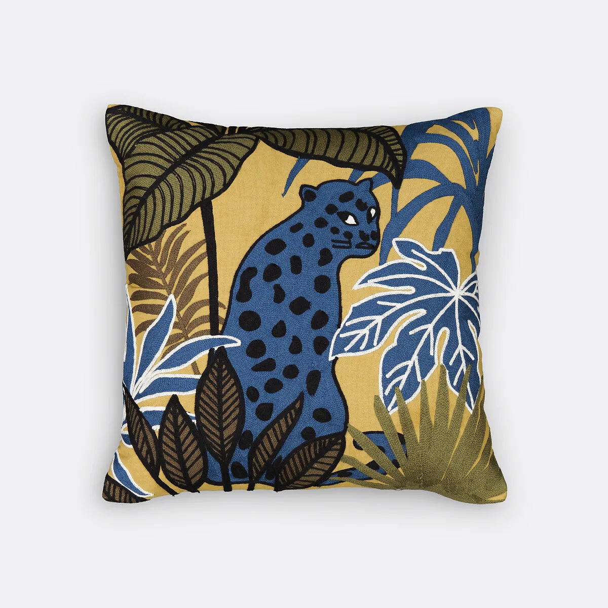Housse De Coussin Brodée, 45x45 Cm, Malacca