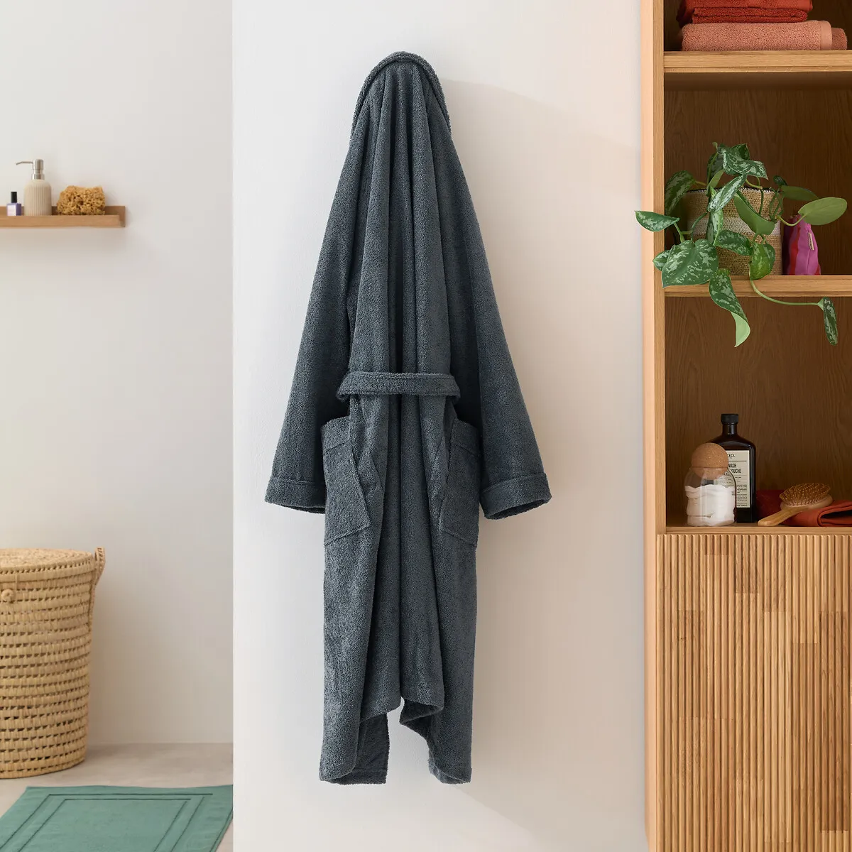 Peignoir Éponge Col Châle Personnalisé, Haxel — vue 3