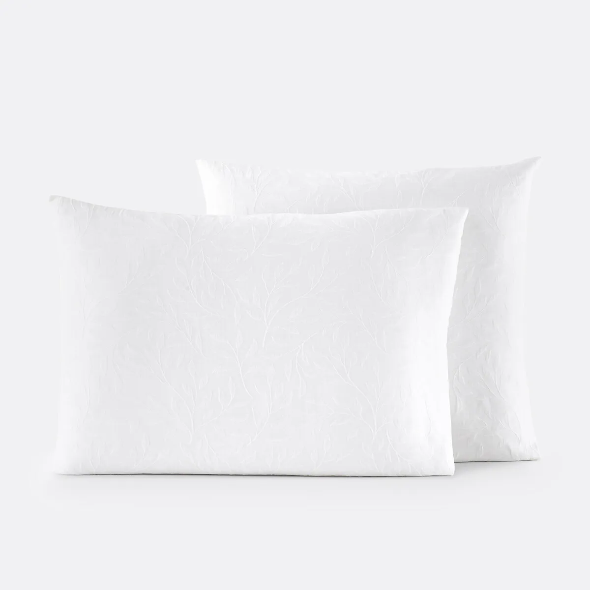 Taie D'oreiller Végétal Jacquard Coton, Miren