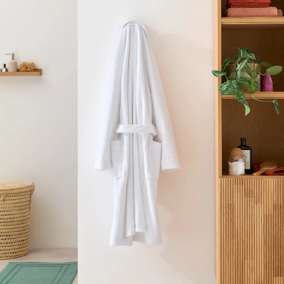 Peignoir Éponge Col Châle Personnalisé, Haxel — vue 3