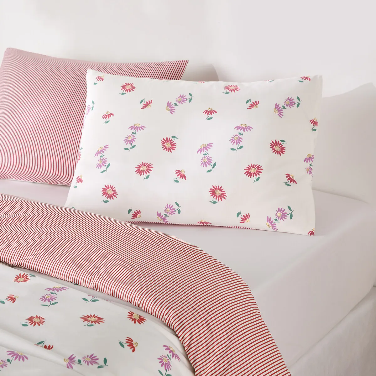 Parure De Lit 30% De Coton Recyclé, Taie Rectangulaire, DANYA — vue 3
