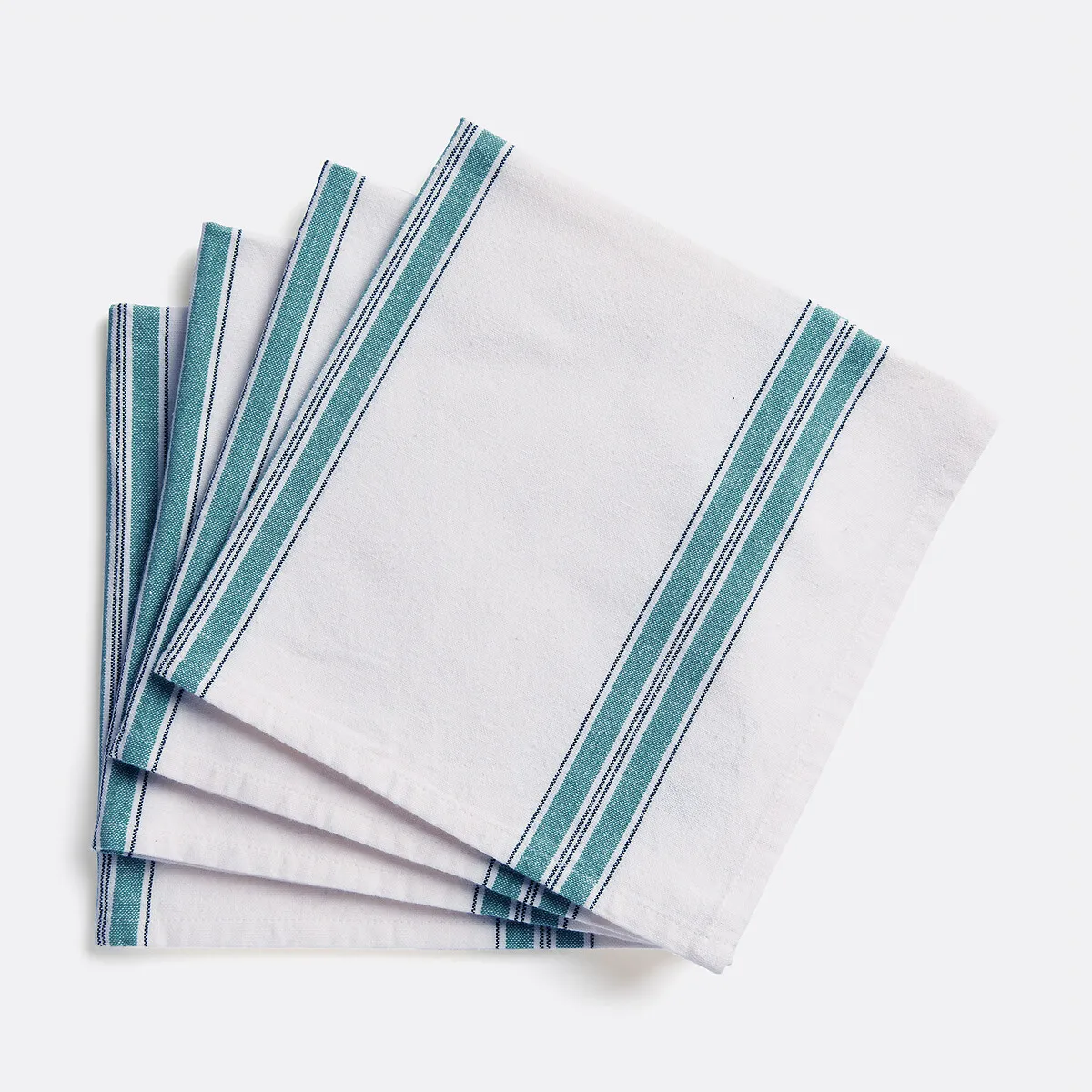 Lot 4 Serviettes De Table En Coton Lavé, Boisseau