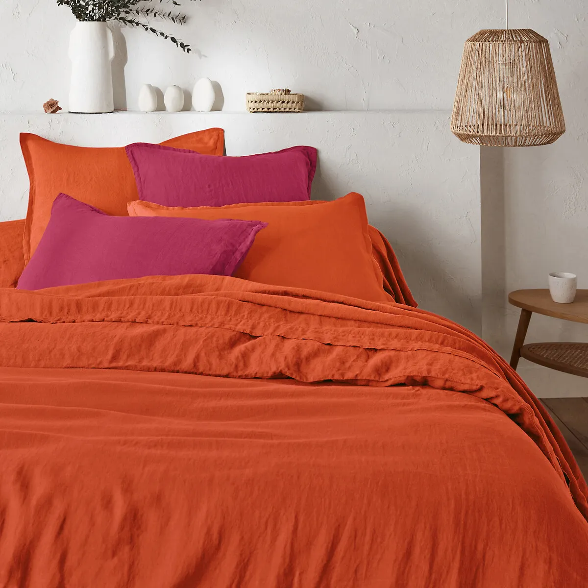 Drap Housse Lin Lavé, Bonnet 30cm, Linot — vue 3