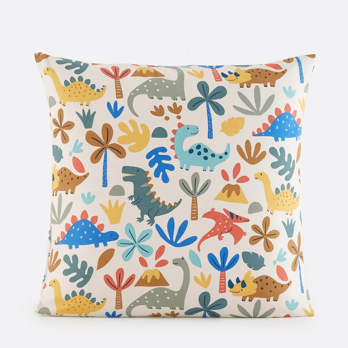 Taie D'oreiller Enfant, 30% Coton Recyclé, Imprimé Dinosaures, DINO
