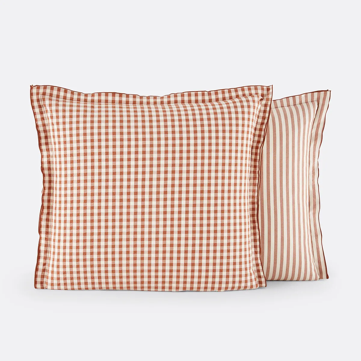 Taie D'oreiller Coton Seersucker, Cottage Caramel — vue 3