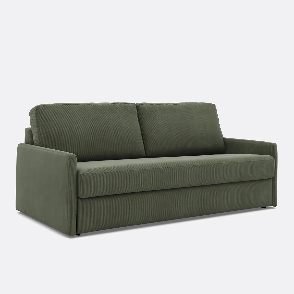 Canapé Convertible, Comfort Bultex®,en Velours Côtelé Fines Cotes, MARTA — vue 3