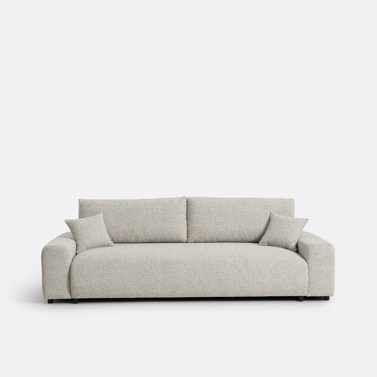 Canapé Droit, Convertible, Avec Coffre, 3 Places, Tissu Texturé Moucheté, GALENE