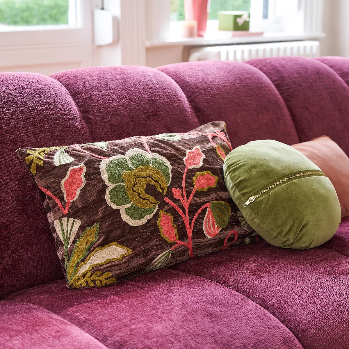 Housse De Coussin Panne De Velours, Sidonie — vue 3