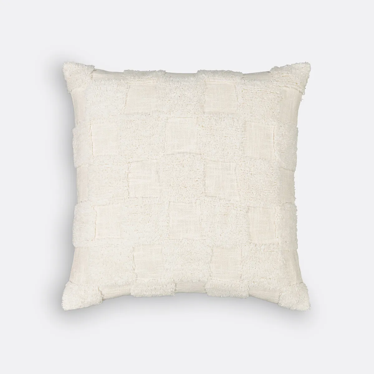Housse De Coussin Coton Tufté 65x65 Cm, Renzo