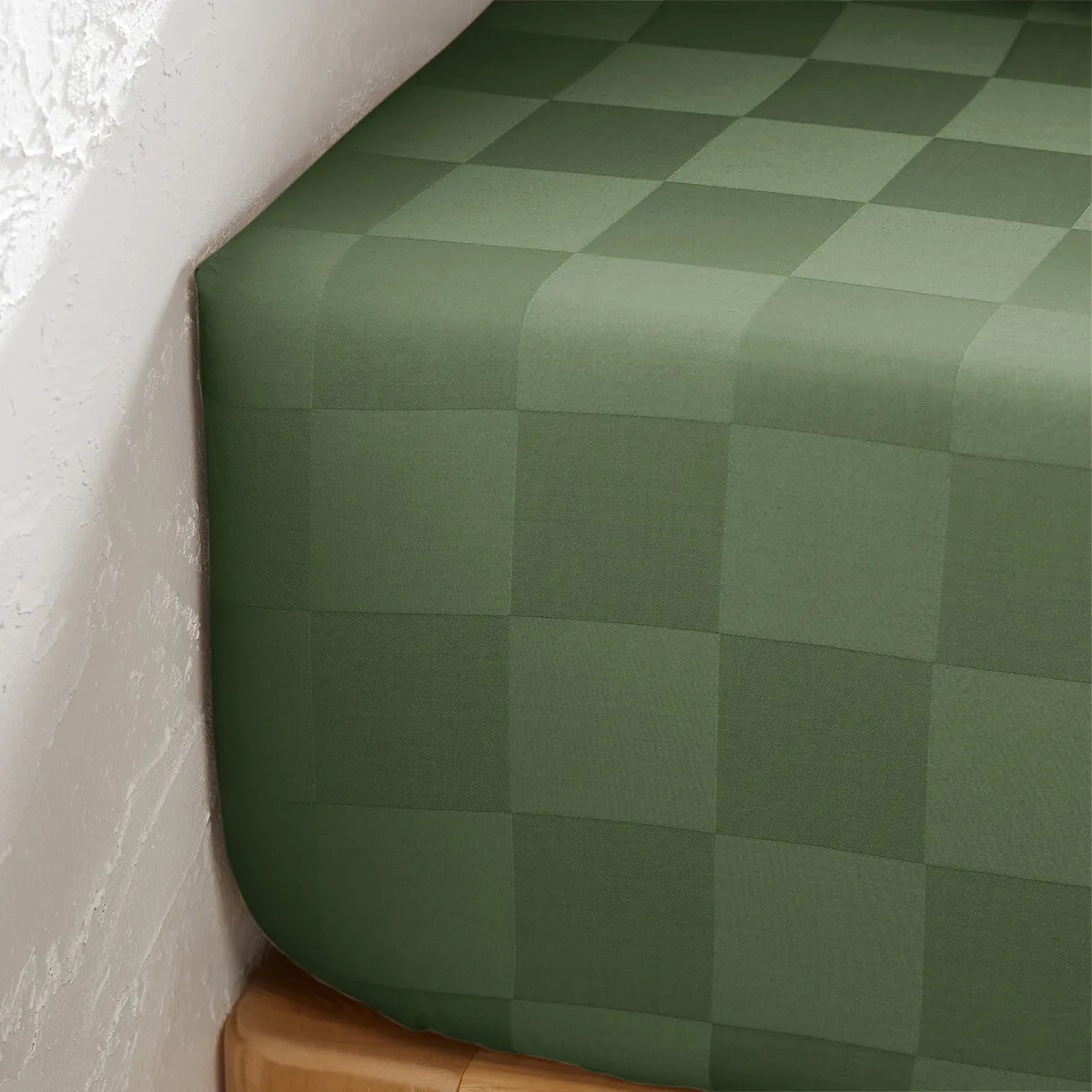 Drap-housse Satin De Coton Lavé, Victor Damier — vue 3