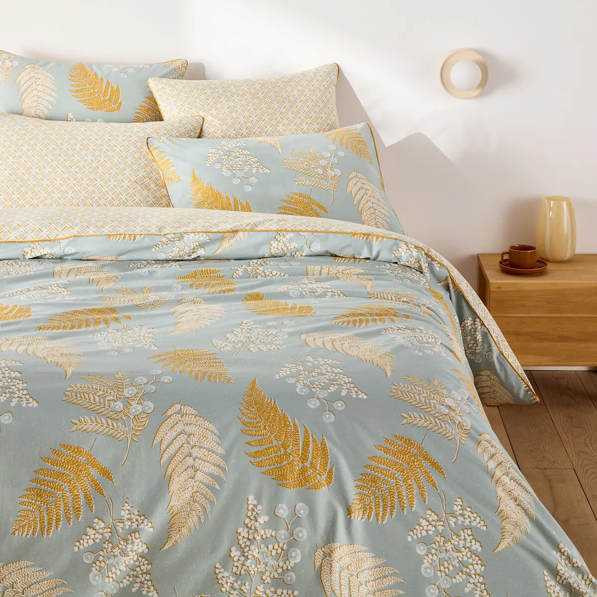 Housse De Couette En Percale De Coton, Fougère — vue 3