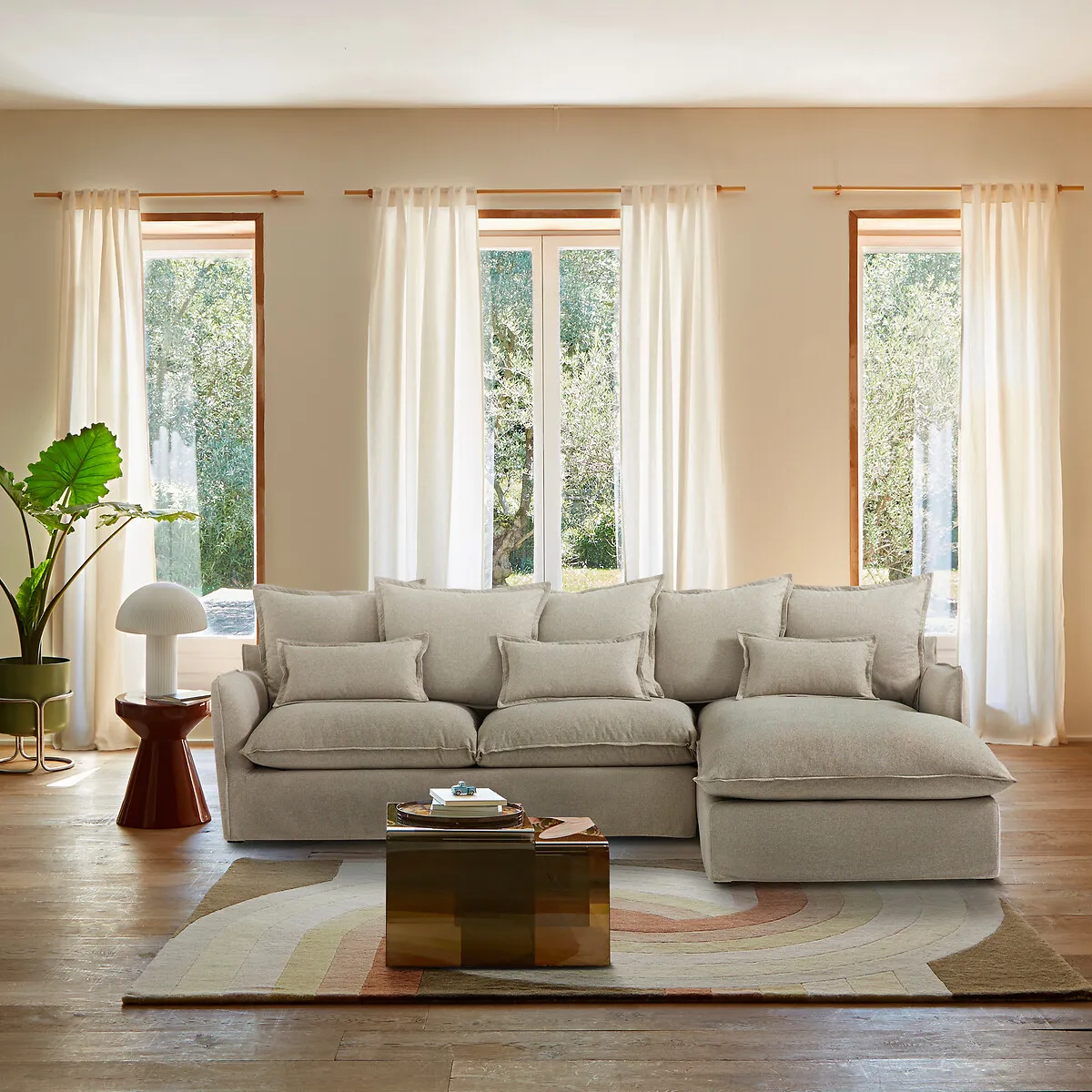 Canapé D'angle, 4 Places, En Polyester, ODNA — vue 3