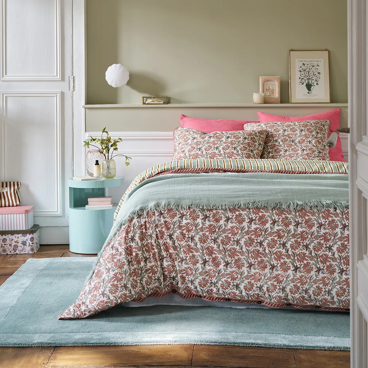 Housse De Couette En Coton Lavé, Hyacinthe — vue 3