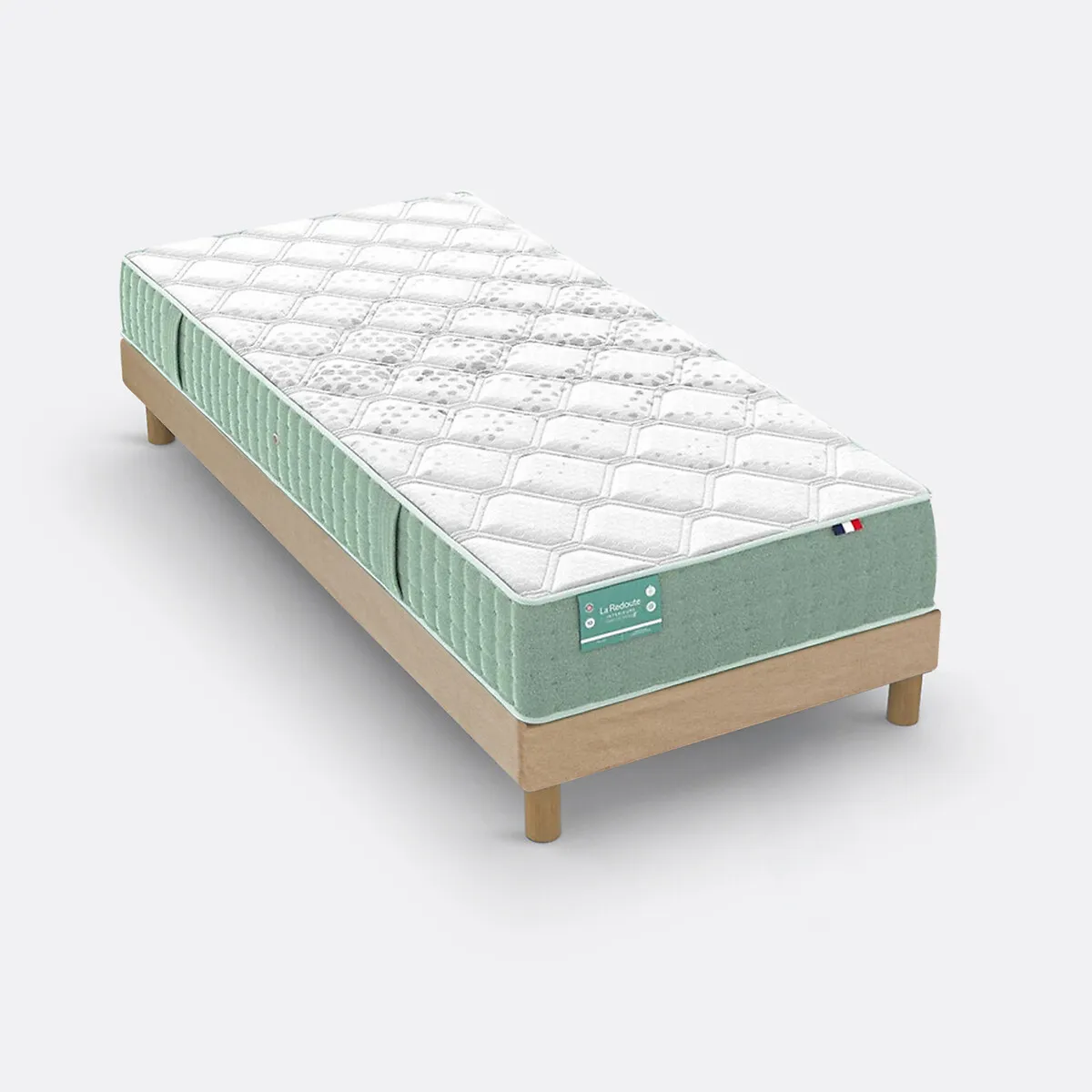 Ensemble Matelas Dos Sensible Latex, 5 Zones, Ferme, Accueil Tonique Et Sommier — vue 3