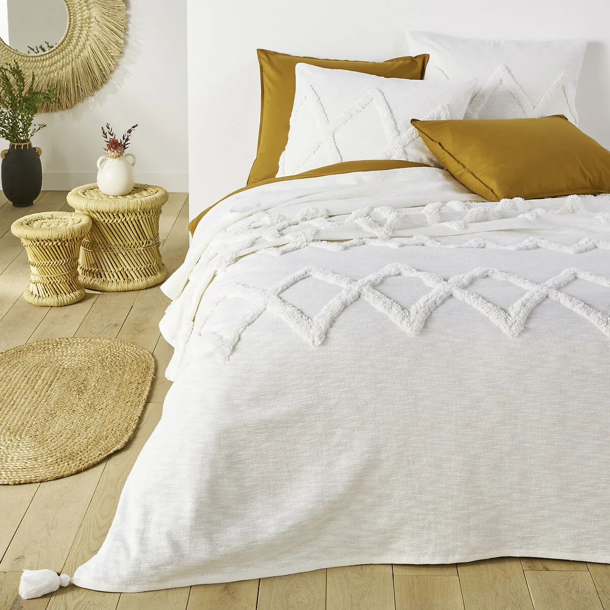 Housse De Coussin En Coton Tufté 65x65cm, Assa — vue 3