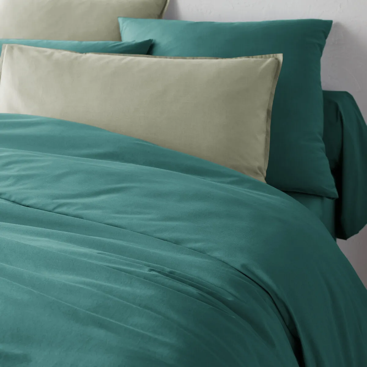 Housse De Couette Unie Percale Coton Bio Scenario — vue 3